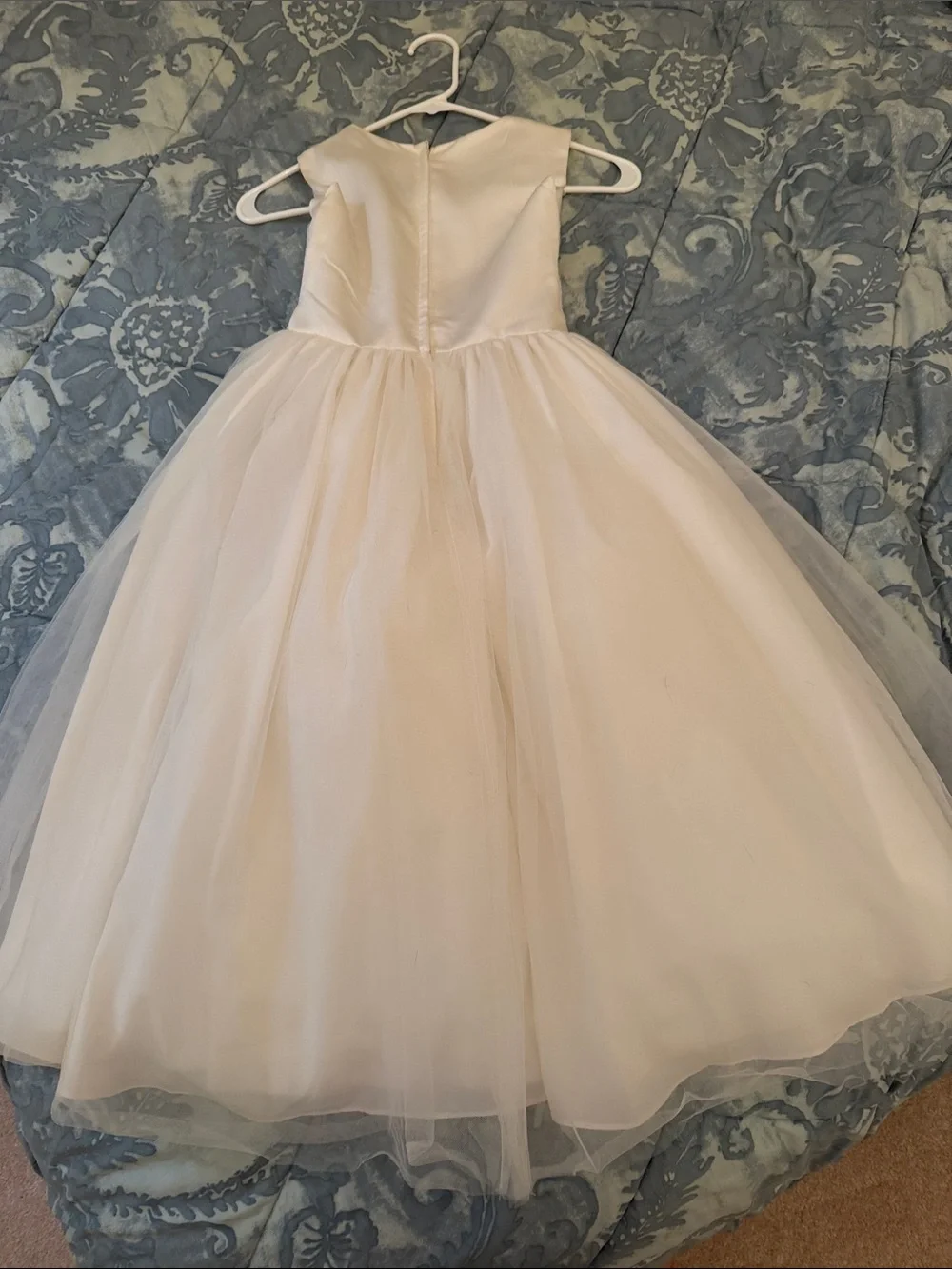 Girls Ivory Lace Bodice Tulle Dress size 7